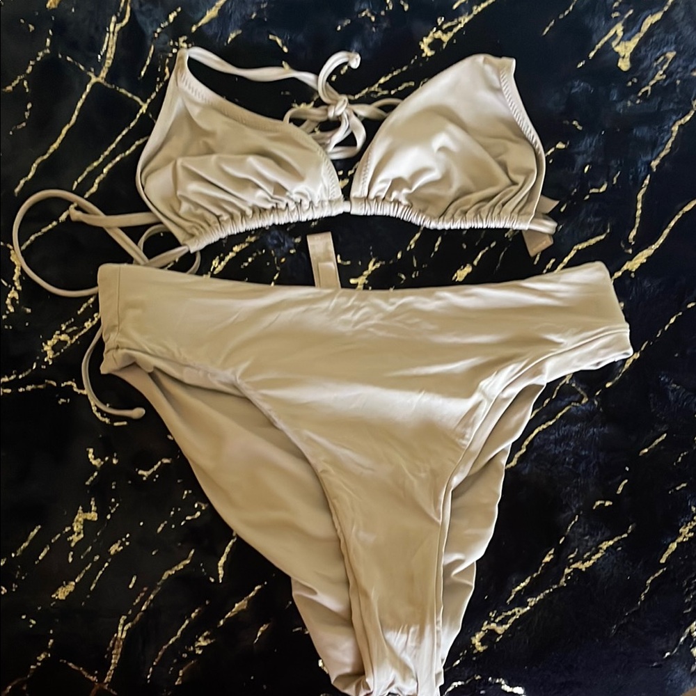 Skims swim Triangle Bikini with Tie Straps and Classic Cut